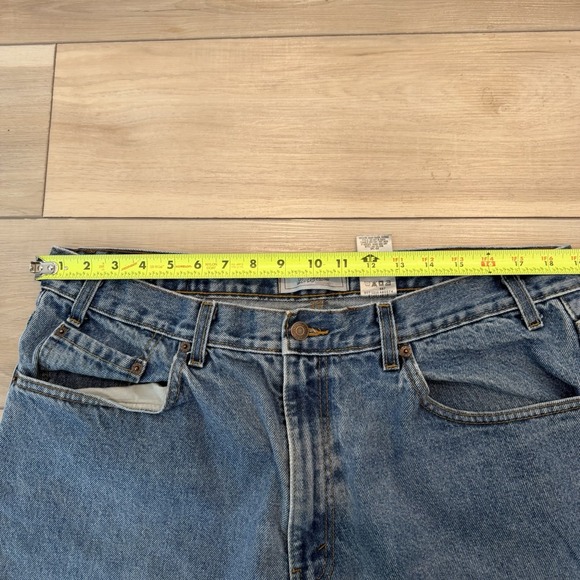 Levi Strauss Signature Relaxed Fit Jeans Men's 38x34 Blue Denim - Picture 8 of 8